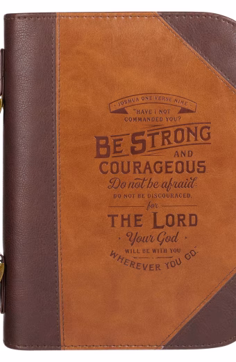 Bible Cover Strong & Courageous
