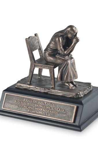 Praying Woman M of Faith Sculpture - Sml